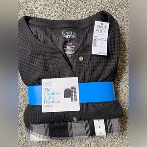 Croft & Barrow Black and Gray Pajama Set